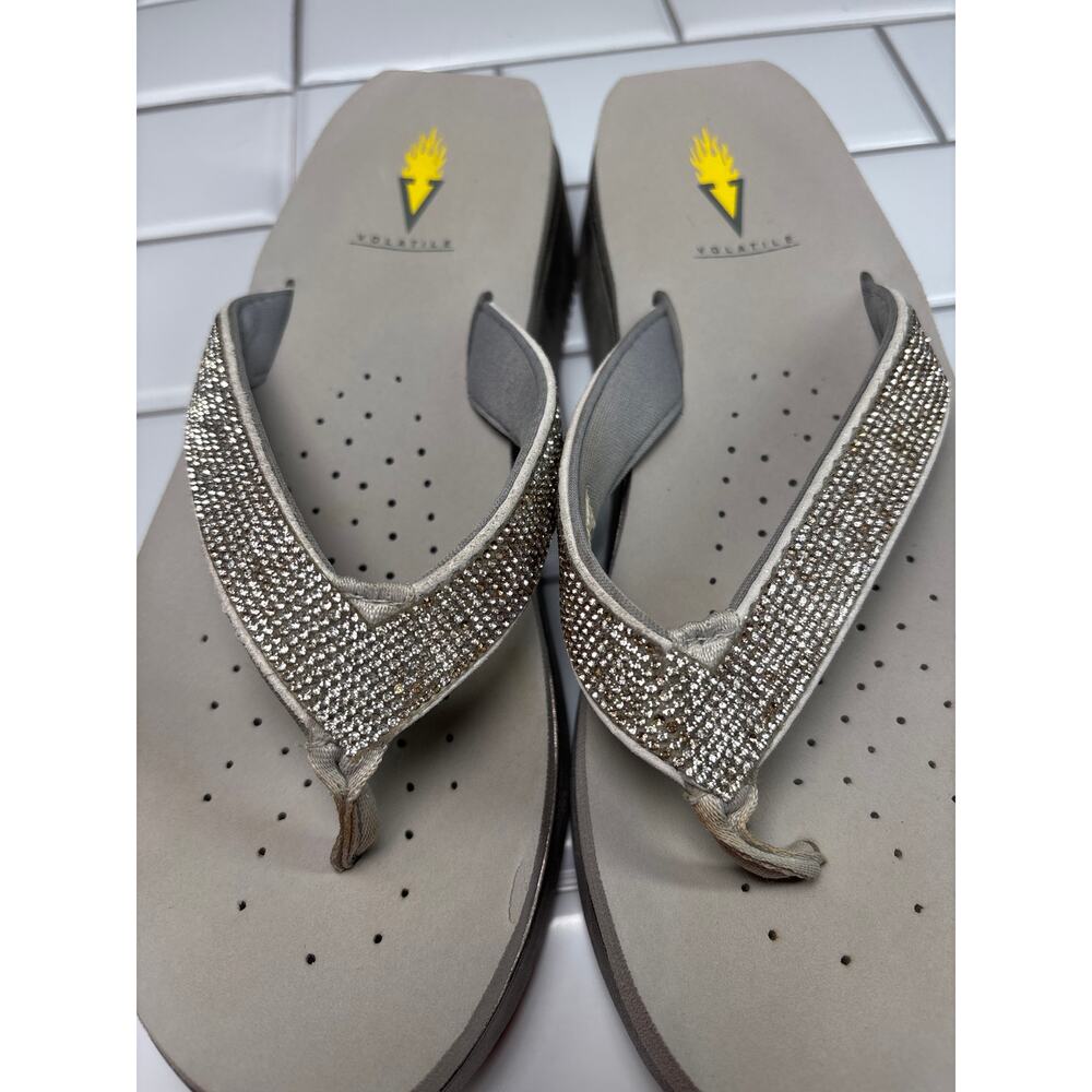 Volatile Rhinestone Sparkle Glitter Flip Flop
Platform Size 9 - Picture 11 of 17